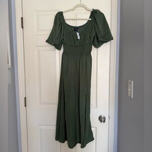GAP Olive Long Sleeve Dress